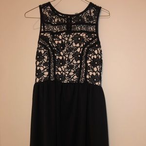 Black and cream dress